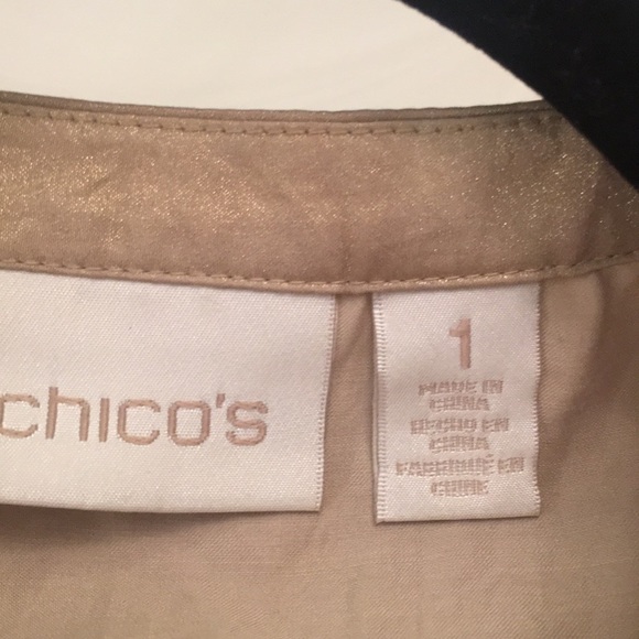 Chico’s Sleeveless button down top - Picture 5 of 6